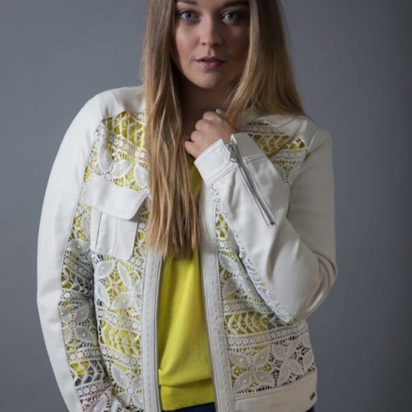 RINO & PELLE NOVARA LACE ZIP JACKET