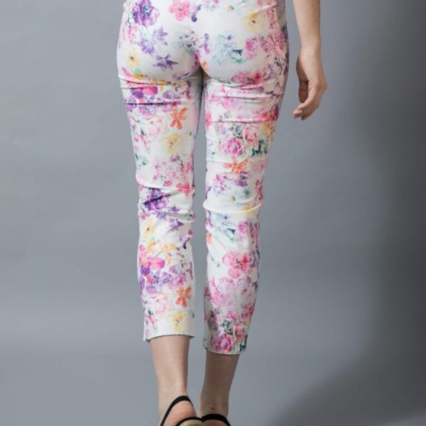 Robell Multicolour Floral Limited Edition Trousers in the Rose 09 shape available on colmershill.com