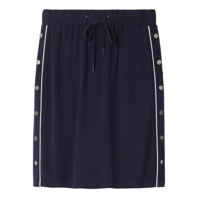 Sandwich navy straight jersey skirt available on colmershill.com