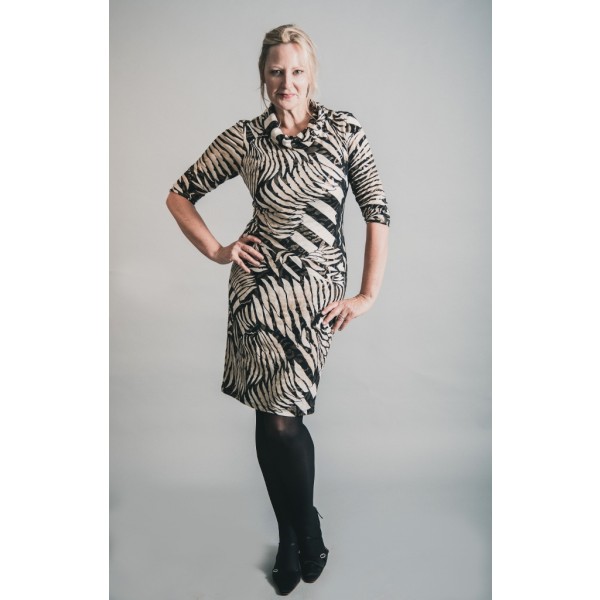 Joseph_Ribkoff Animal Print Dress 193017x available on colmershill.com