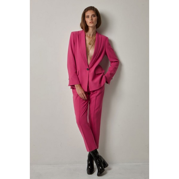 Soaked in Luxury Hayley Jacket and trousers in Purple Orchid available on colmershill.com