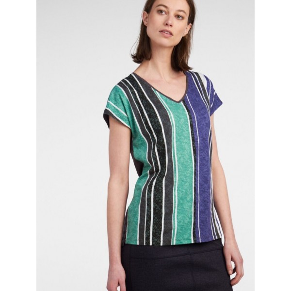 Sandwich Clothing multicolour stripey t-shirt available on colmershill.com