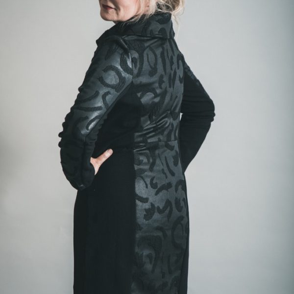 Elsewhere Hantas Lake Fitted Dress in Black available on colmershill.com