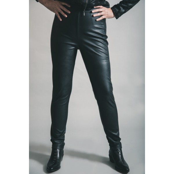 Elsewhere Black Leatherette Tregging available on colmershill.com