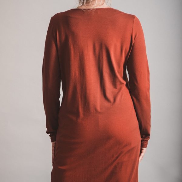 Elsewhere Jersey Shift Dress in Spicey Burnt Orange available on colmershill.com