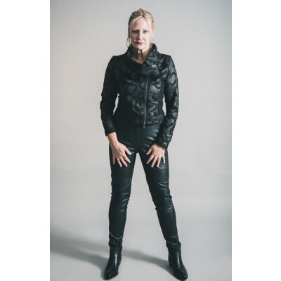 Elsewhere Black Leatherette Tregging available on colmershill.com