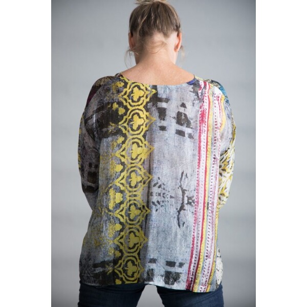 Yavi Silk Box Top Yellow available on colmershill.com