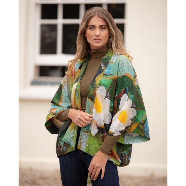 From My Mother's Garden Lightweight Kimono Waterlily available on colmershill.com