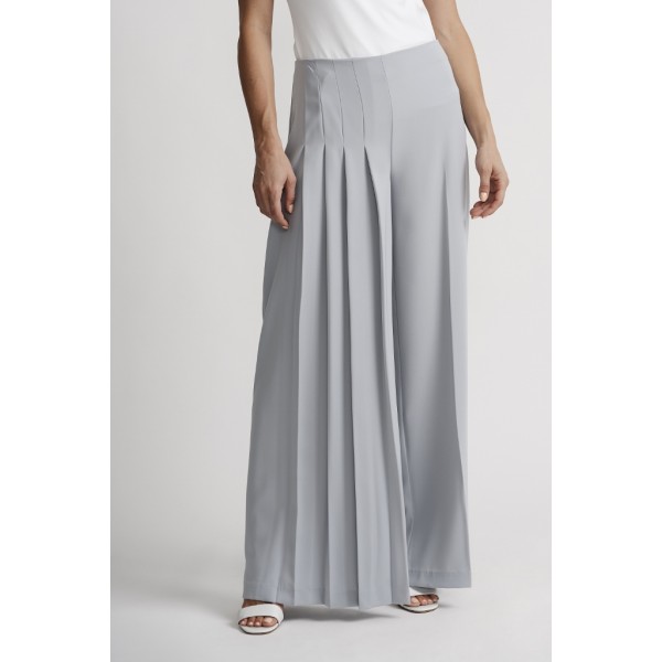 Joseph Ribkoff Wide Pleated Trousers Grey 201117 available on colmershill.com