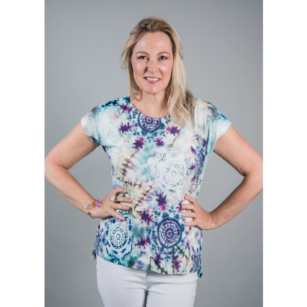Simclan Tie-Dye T-shirt Blue available on colmershill.com
