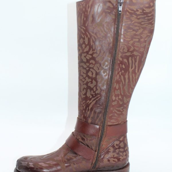 Felmini chocolate brown long textured leather boots are a limited edition available from colmershill.com