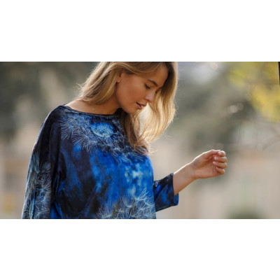 From My Mother's Garden Wishes Velvet Top in the exclusive dandelion print available on colmershill.com