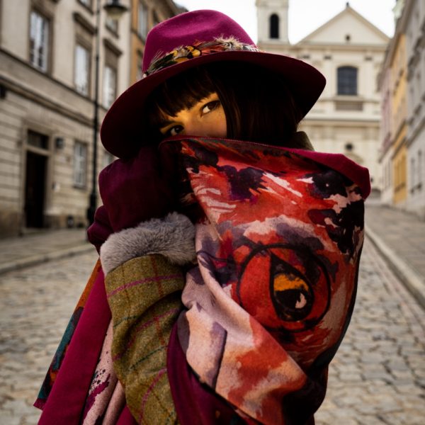 A beautiful wrap scarf from Powder with a Mr Fox print available on colmershill.com
