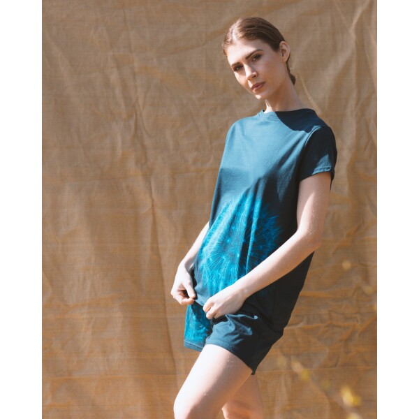 From My Mother's Garden Lavender Pyjama Set Teal available from top UK stockist colmershill.com