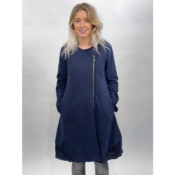 Simclan jersey zip up long jacket available on colmershill.com