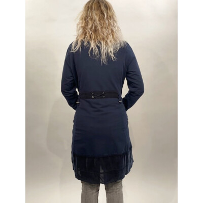 Simclan jersey zip up long jacket available on colmershill.com