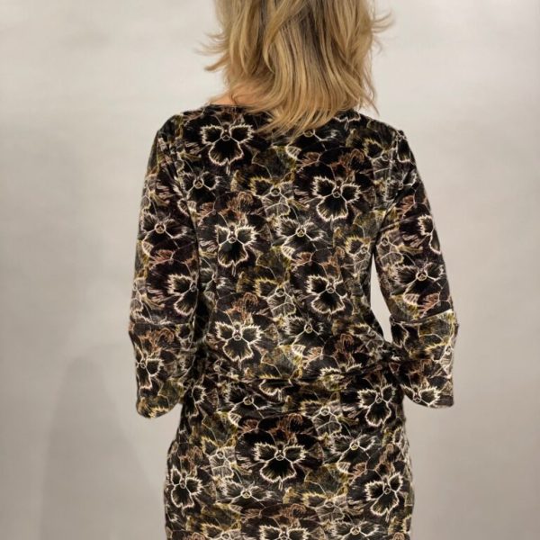 Myrine Pansy Print Velvet Tunic available on colmershill.com