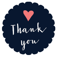 Thank you badge