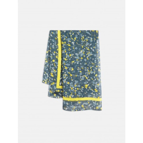 Sandwich Modal Scarf in coral with a paint splatter print available on colmershill.com