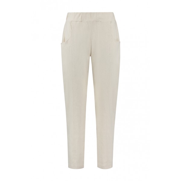 Elsewhere Romy Trousers made from a cotton-linen fabric with an elasticated waistband available on colmershill.com