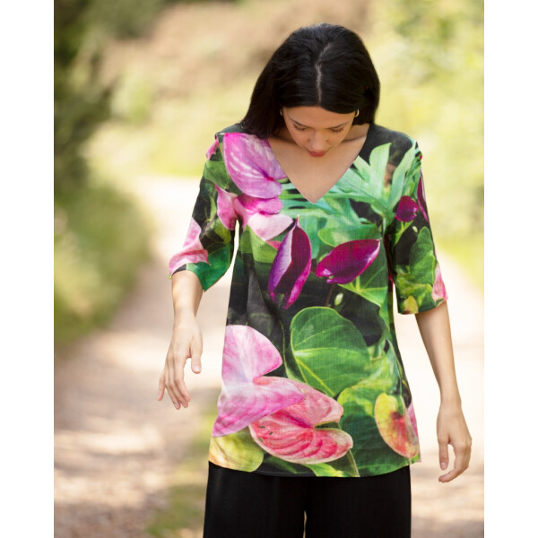 From My Mother's Garden Summer Dreams Tunic in linen and rayon available on top UK stockist, colmershill.com