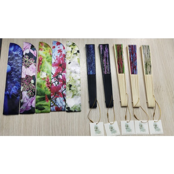 From My Mother's Garden Hand held fans with matching pouches in a range of exclusive and elegant prints that are all nature-inspired. They make great gifts and wedding accessories also for anyone who suffers from hot flushes. Available from top UK stockist colmershill.com