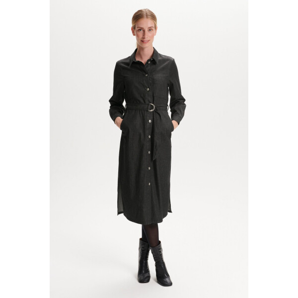 Soaked in Luxury Emely Shirt Dress in black denim available on colmershill.com