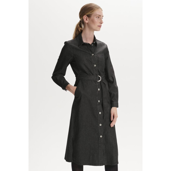 Soaked in Luxury Emely Shirt Dress in black denim available on colmershill.com