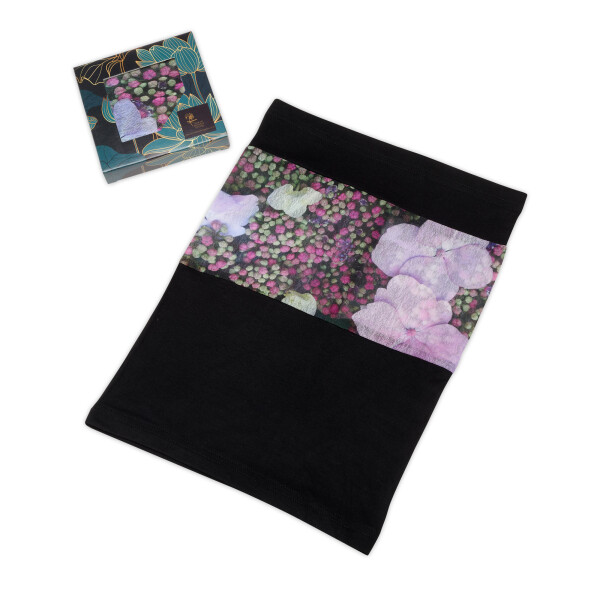From My Mother's Garden Jersey & Mesh Collar available in the Harmony / Hydrangea exclusive print from colmershill.com