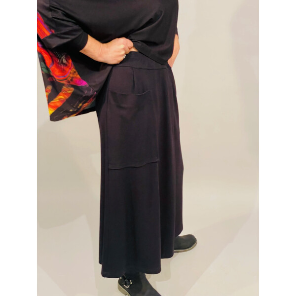 Ralston Vera Skirt in black is made of a thick jersey and available on top UK stockist, colmershill.com