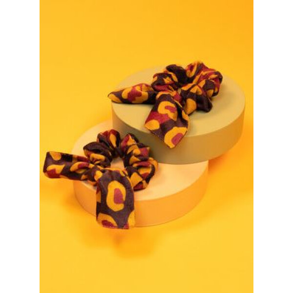 Powder Accessories Scrunchies leopard damson on colmershill.com