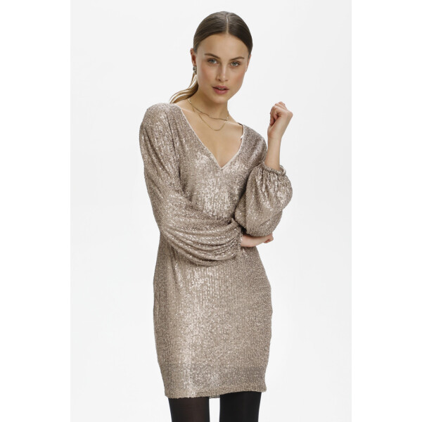 Soaked in Luxury Dulled Gold Sequin Sabine Dress available on top UK stockist, colmershill.com