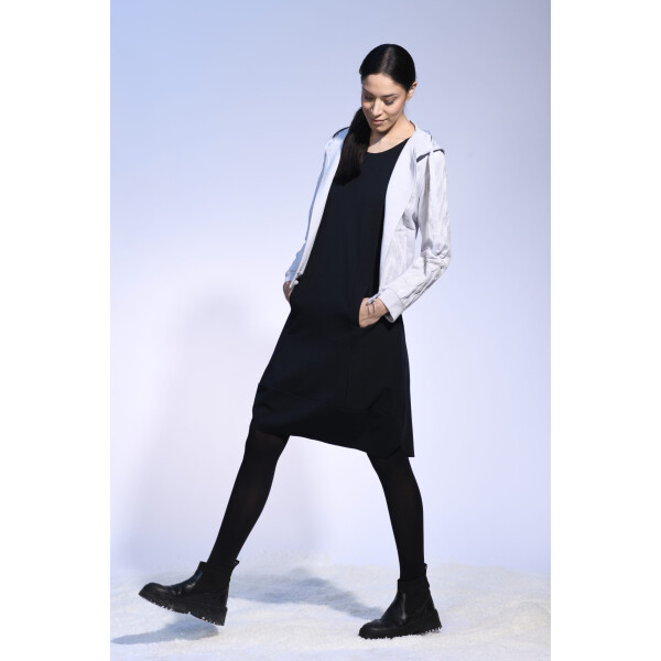 Simclan hooded jacket in silver or black available on colmershill.com
