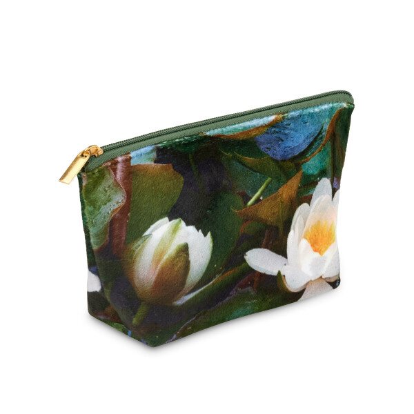 From My Mother's Garden Waterlily velvet small cosmetic bag available on colmershill.com