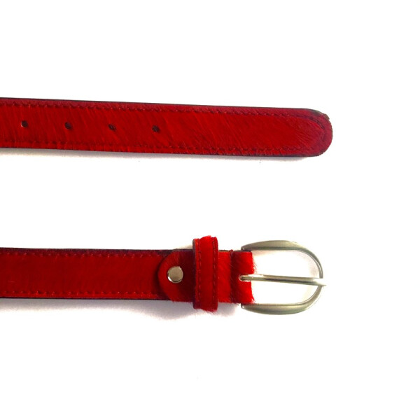 Hydestyle Red hair on hide belt available on colmershill.com