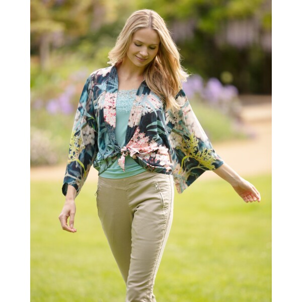 From My Mother's Garden Black Lace Kimono available from top UK stockist colmershill.com