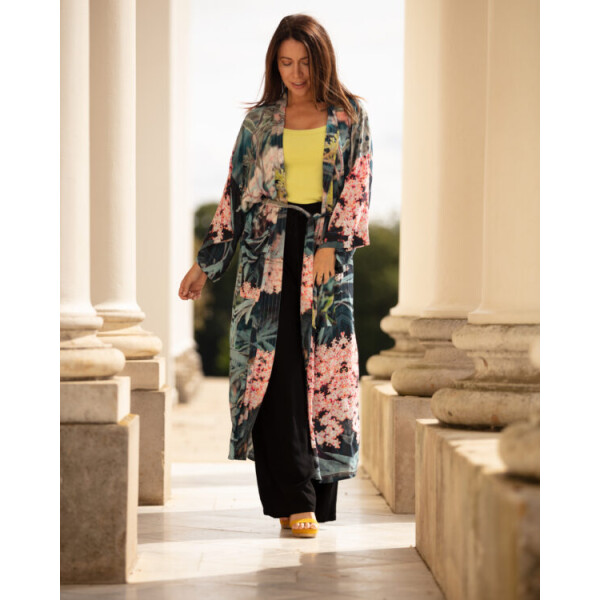 From My Mother’s Garden Black Lace Long Robe available from top UK stockist colmershill.com