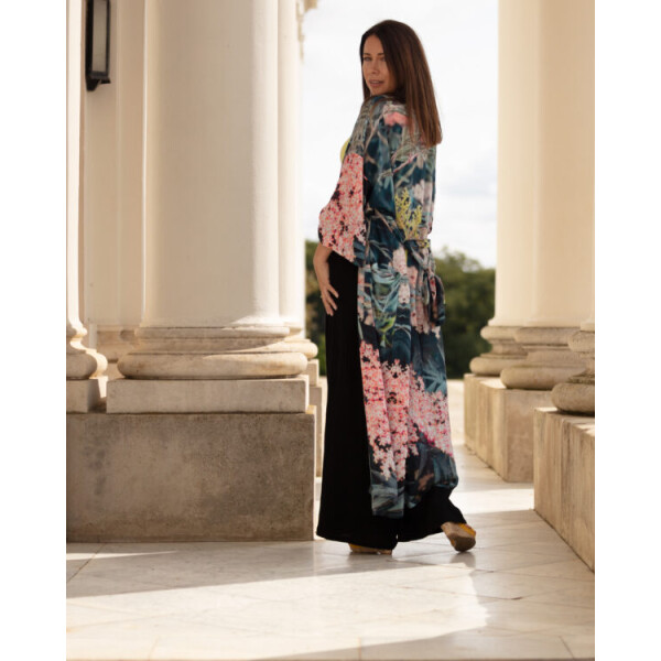 From My Mother’s Garden Black Lace Long Robe available from top UK stockist colmershill.com