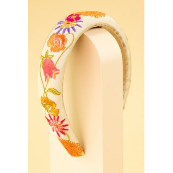 Powder Retro Meadow Padded Headband Cream available from top UK stockist colmershill.com