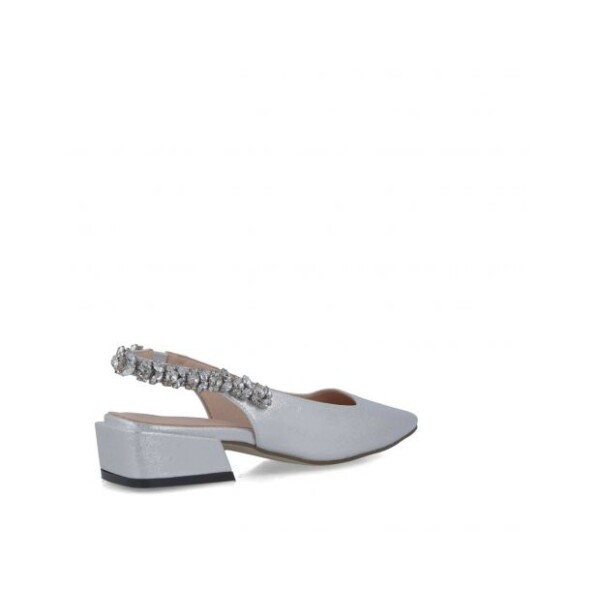 Menbur Slingback Diamante Shoe Silver available from top UK stockist colmershill.com
