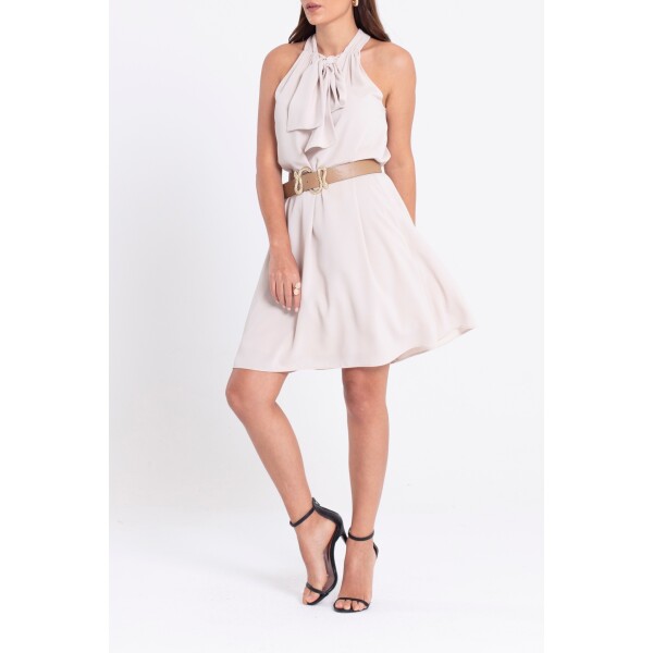Elif Kose Halter Neck Dress with Snake Belt -available in 3 colours available from top UK stockist colmershill.com