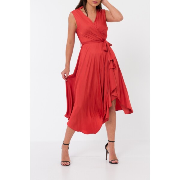 Elif Kose Sleeveless Wrap Dress - available in 2 colours available from top UK stockist colmershill.com
