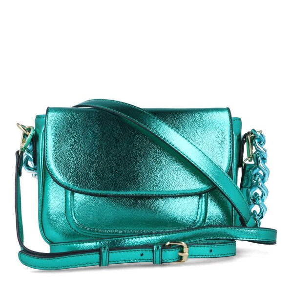 Menbur Metallic Bag Peacock Green available from top UK stockist colmershill.com