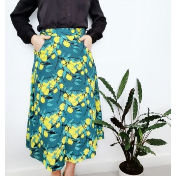 Lagom Annie Lemon Print Skirt available from top UK stockist colmershill.com