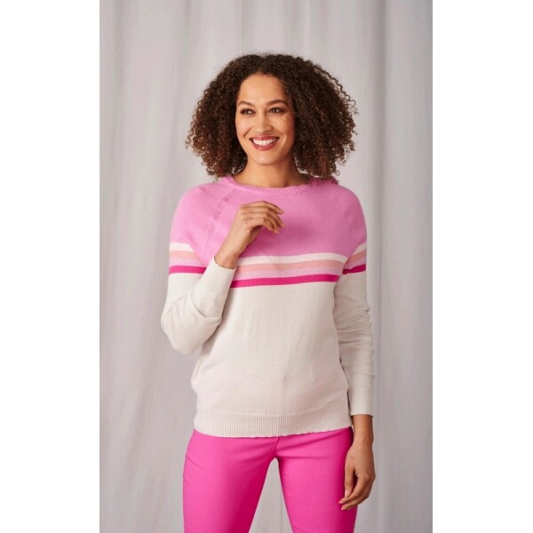Luella Isabella cotton jumper with a stripe design available from top UK stockist colmershill.com