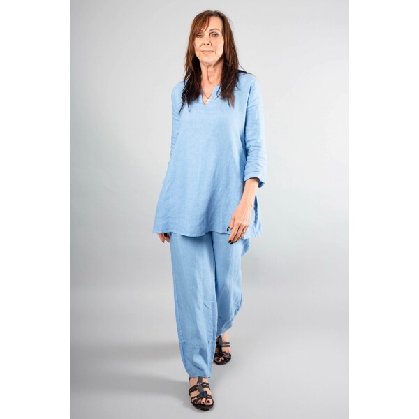 Out of Xile Linen Tunic Sky available from top UK stockist colmershill.com