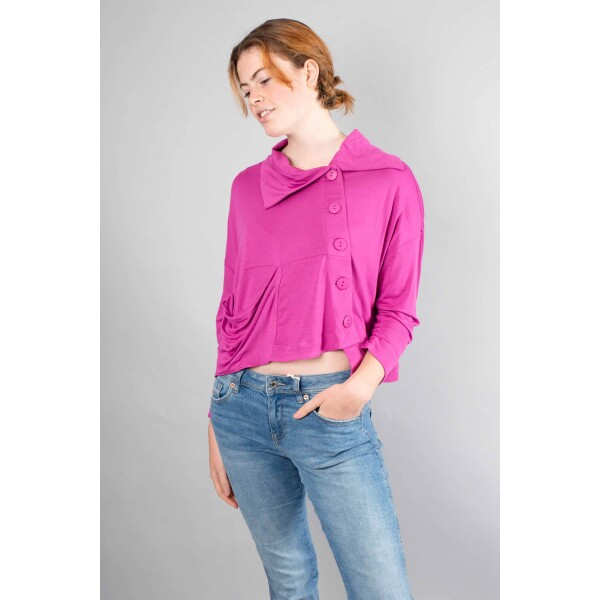 Foil The Long and Short Cardigan Orchid available from top UK stockist colmershill.com