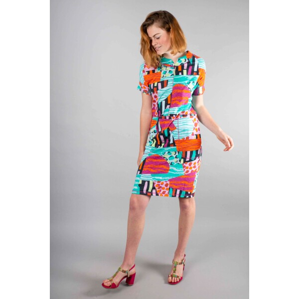 Foil Notch It Up Dress Patchwork available from top UK stockist colmershill.com