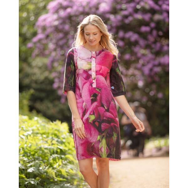 From My Mother's Garden Sweet Pea Linen Dress available from top UK stockist Colmershill.com