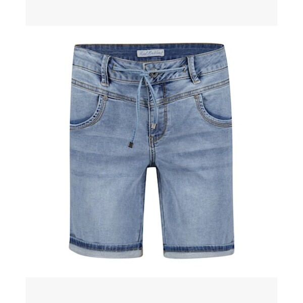 Red Button Jog Shorts Stone Used Denim available from top UK stockist colmershill.com